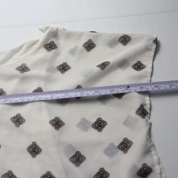 BOBEAU SLEEVELESS TOP  ELASTIC WAIST  CREW NECK SIZE S BOHO - Picture 5 of 8